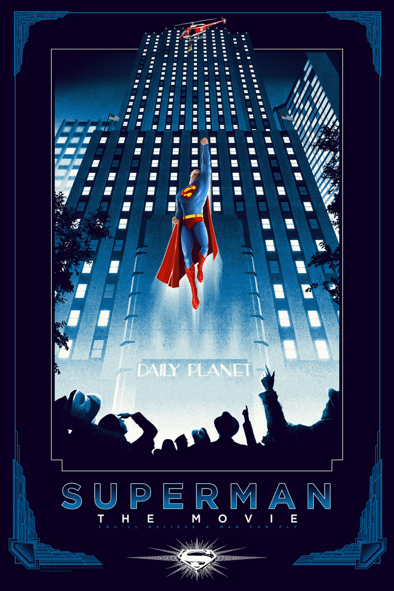 Illustration for article titled This Classic Superman Movie Poster Is Simply Super